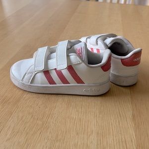 Adidas Shoes - Toddler Pink (sparkling) and White. Sz 9